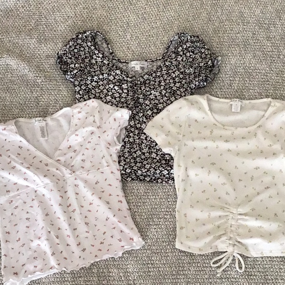 Lot of White Fawn girls tops from Tillys M-L